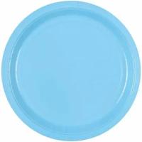 Одноразовая посуда для праздника, Весёлая затея, Тарелка голубая 23см 6шт