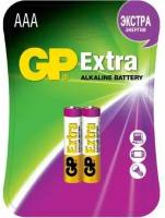 Батарея GP Extra Alkaline 24AX LR03 AAA (2шт) блистер