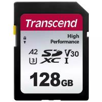 Карта памяти Transcend 128GB SDXC UHS-I U3 A2 V30 (TS128GSDC330S)