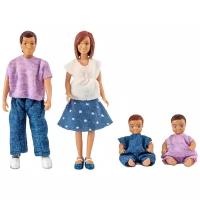 Куклы для домика Lundby Семья с двумя малышами, 60806300