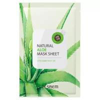 The Saem Маска на тканевой основе, Natural Aloe Mask Sheet, 21 мл