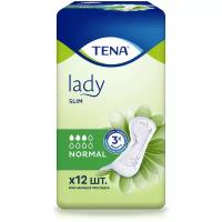 Урологические прокладки TENA Lady Slim Normal, 3 капель, 1 уп. по 12 шт