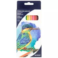 Kite акварельные цветные карандаши Птицы, 12 цветов (K18-1049)