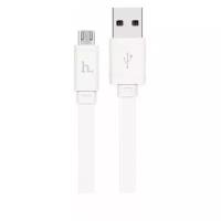 Кабель Hoco X5 Bamboo USB - microUSB, 1 м, белый