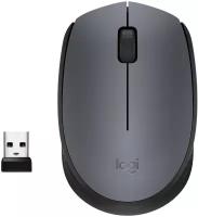 Мышь беспроводная Logitech M170, 1000 dpi, USB, черный/серый (910-004642/910-004646)