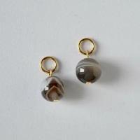 Комплект серег Подвески на серьги-кольца с натуральными камнями