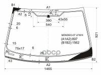 Стекло лобовое (Молдинг) Ford Mondeo 07-15 XYG MONDEO-07 LFW/X | цена за 1 шт