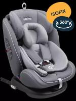 Автокресло JUNION Odri группа 0+/1/2/3 (0-36 кг), Isofix, серое