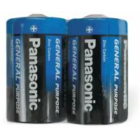 Батарейки солевые Panasonic R20 (D) 2 шт (373) (6)