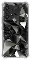 Дизайнерский силиконовый с усиленными углами чехол для Самсунг А53 5Ж / Samsung Galaxy A53 5G Черные кристаллы