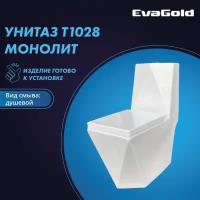 Унитаз напольный моноблок EvaGold T1028 UF с гофрой и подводкой