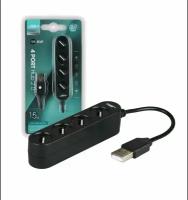 Разветвитель USB HUB 2.0 на 4 порта JBH H-04, чёрный