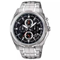 Наручные часы CASIO Edifice EF-328D-1A мужские, кварцевые, хронограф, водонепроницаемые, подсветка стрелок