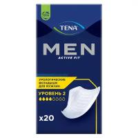 Урологические прокладки для мужчин TENA Men Active Fit 2 уровень, 20 шт