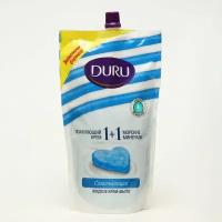 Жидкое мыло DURU увлажняющий крем и морские минералы, дой-пак, 450 мл