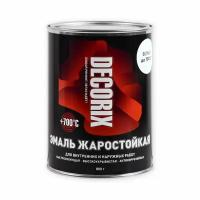 Краска жаростойкая, до +700С DECORIX, белая матовая, банка 0,8кг