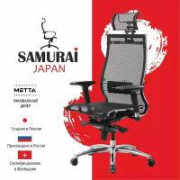 Компьютерное кресло Метта Samurai S-3.05 для руководителя, обивка: сетка, цвет: черный