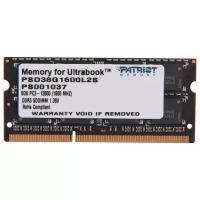 Память DDR3L 8Gb 1600MHz Patriot PSD38G1600L2S RTL