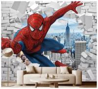 Фотообои на стену детские Модный Дом "Супергерой Человек Паук" 300x250 см (ШxВ)