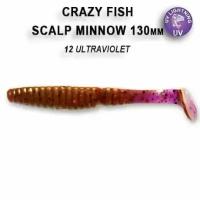 Силиконовая приманка мягкая съедобная Crazy Fish Scalp Minnow 5,5" 13.00 см 19-130-12-6 4 шт