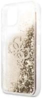 Чехол CG Mobile Guess Liquid Glitter 4G Big logo Hard для iPhone 13