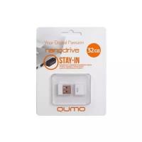 QUMO Флешка USB 32Gb QUMO NanoDrive USB2.0 белый QM32GUD-NANO-W