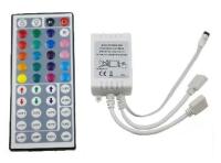 Контроллер Ecola LED strip RGB IR controller, для ленты, 12 V-72 W, 24 V-144 W, 6 А, пульт