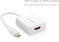 Адаптер UGREEN 40273 USB-C to HDMI Adapter. Цвет: белый