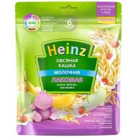 Каша Heinz Лакомая овсяная с бананом, яблоком и земляникой 170 г с 6 месяцев