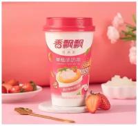 Китайский молочный чай со вкусом Клюбники Strawberry Flavor Milk Tea: 2 штуки