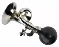 Гудок велосипедный Oxford Bulb Horn Bugle серебряный