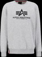 Мужская толстовка ALPHA INDUSTRIES, Цвет: Серый, Размер: XXXL