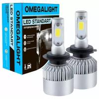 Лампа автомобильная светодиодная Omegalight Standart OLLEDH7ST H7 17W PX26d 2 шт