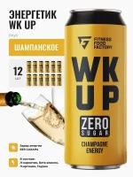 Энергетические напитки WK UP CHAMPAGNE без сахара, 12 шт