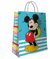 Подарочный пакет ND Play Mickey Mouse, Мики с ананасом, большой, 330х455х100 мм (299947)