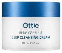 Очищающий крем с капсульными шариками Ottie Blue Capsule Deep Cleansing Cream 200 мл