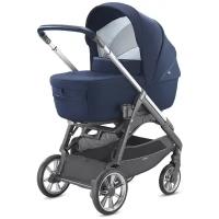 Универсальная коляска Inglesina Aptica Duo 2 в 1 с крестовой подставкой для люльки, portland blue, цвет шасси: черный