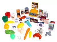 Игровой модуль Супермаркет, 47 предметов, коричневый 1 набор