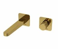 Ems A7651.305 Смеситель для умывальника/раковины встраиваемый WasserKRAFT PVD-покрытие глянцевое золото