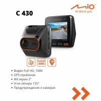Видеорегистратор Mio MiVue C430, автомобильный, с GPS, FullHD, G-sensor, 2.0", предупреждение о камерах