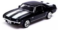 Машина металлическая CHEVROLET CAMARO SS, 1:32, открываются двери, инерция, цвет черный