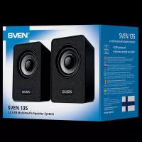Колонки SVEN 135 Black USB, RMS 2x3 Вт /SV-020231/