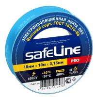 Изолента Safeline 15мм х 10м синий 9359