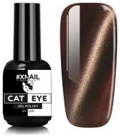 Гель лак XNAIL PROFESSIONAL Cat Eye кошачий глаз, магнитный, камуфлирующий, для дизайна ногтей, 10 мл, № 18