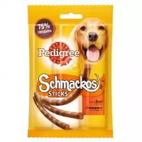 Pedigree Лакомство для собак Мясные полоски (Schmakos) с говядиной, 0,033 кг (10 шт)