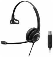 Наушники с микрофоном Epos Sennheiser SC 230 USB черный 2.9м накладные оголовье (1000516)