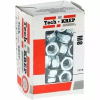Гайка Tech-krep DIN985 самоконтрящаяся оцинк. М8 (100 шт) - коробка с ок