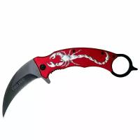 Нож Cold Steel Scorpion керамбит, красный