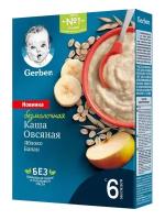 Каша сухая безмолочная Gerber овсяная банан-яблоко 180г