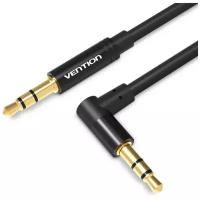 Кабель Vention аудио Jack 3,5 mm M/Jack 3,5 mm M угол 90 - 0.5м Черный